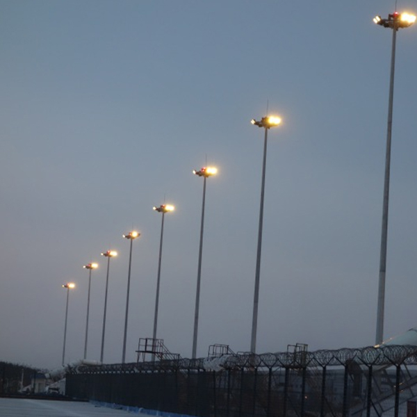 High pole light on T2 apron of Chengdu Shuangliu International Airport