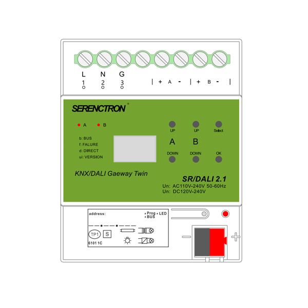 KNXDALI gateway SR/DALI2.1
