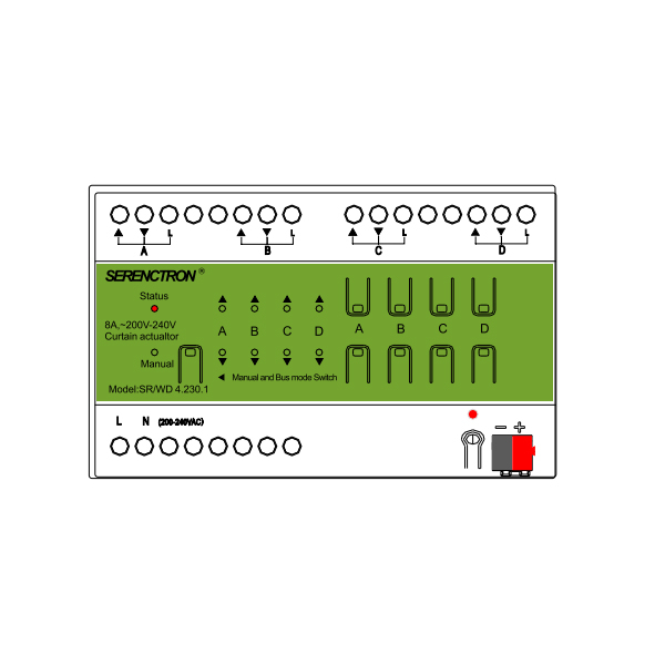 4-way curtain module S SR/WD4.230.1