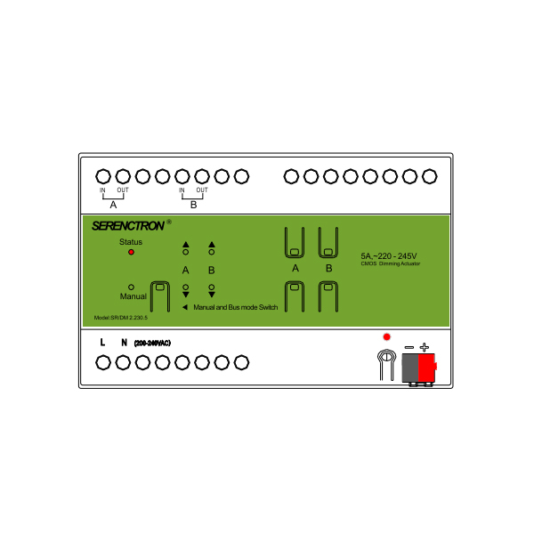 2路5A调光执行器 S SR/DM 2.230.5